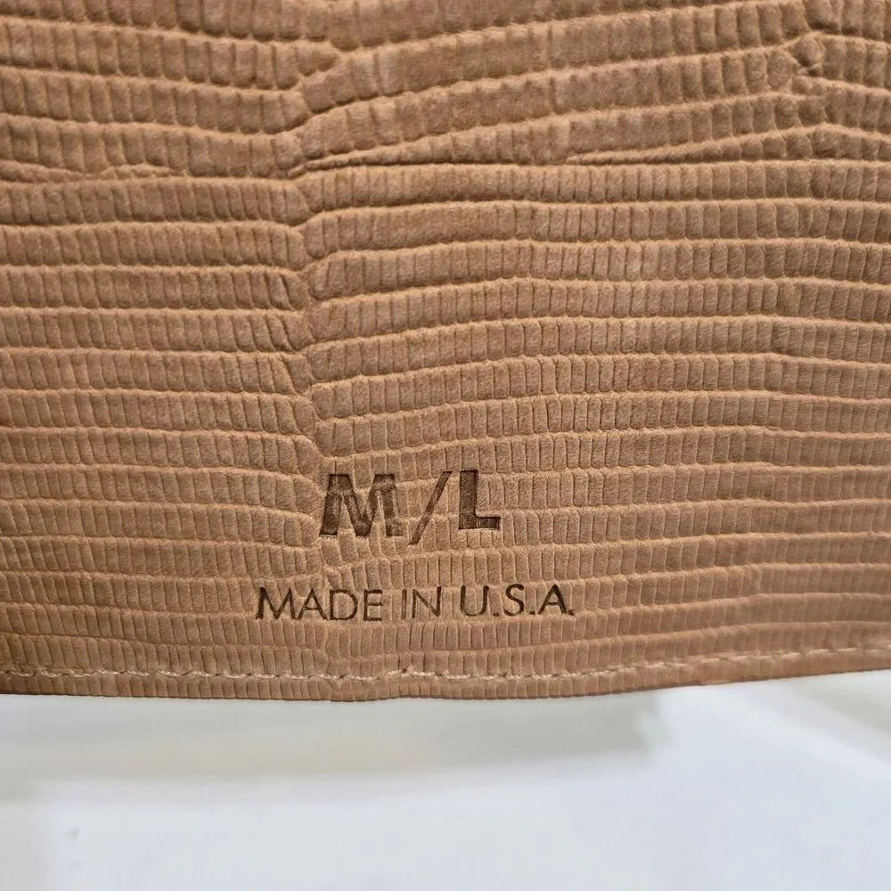 Zero Maria Cornejo Wide Belt Snake embossed Leather Size M/L Corset Festival USA
